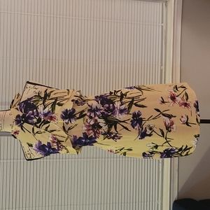 Bebe XL Yellow/Purple Floral Dress